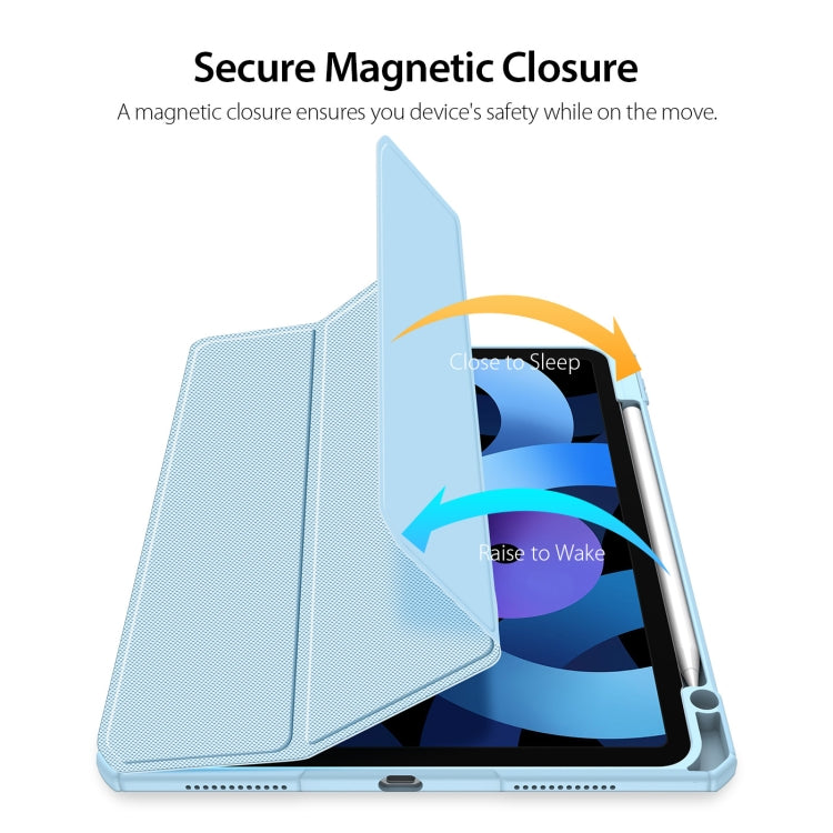 DUX DUCIS TOBY Series Shockproof PU Leather + PC + TPU Flip Smart Case For iPad Air 11 2025 / 2024 / Air 2022 / 2020 10.9(Blue) - free shipping - PMC TechLife - Order now!