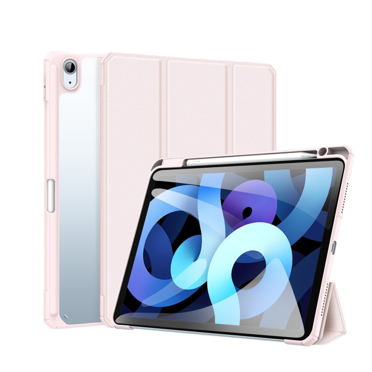 DUX DUCIS TOBY Series Shockproof PU Leather + PC + TPU Flip Smart Case For iPad Air 11 2025 / 2024 / Air 2022 / 2020 10.9(Pink) - iPad Air (2022) / (2020) 10.9 Cases by DUX DUCIS | Online Shopping South Africa | PMC TechLife | Buy Now Pay Later Mobicred
