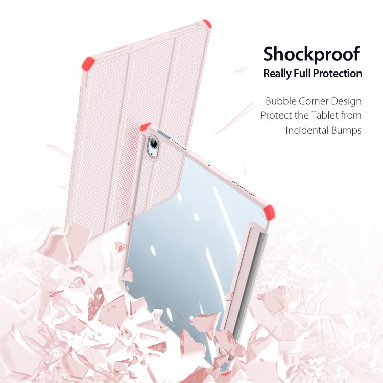 DUX DUCIS TOBY Series Shockproof PU Leather + PC + TPU Flip Smart Case For iPad Air 11 2025 / 2024 / Air 2022 / 2020 10.9(Pink) - iPad Air (2022) / (2020) 10.9 Cases by DUX DUCIS | Online Shopping South Africa | PMC TechLife | Buy Now Pay Later Mobicred