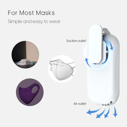 BP245 Mini Portable Electric Mask Air Fan, 2 Speed Adjustment(White) - Electric Fans by PMC Jewellery | Online Shopping South Africa | PMC Jewellery | Buy Now Pay Later Mobicred