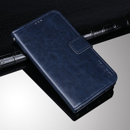 For Doogee X95 / X95 Pro idewei Crazy Horse Texture Horizontal Flip Leather Case with Holder & Card Slots & Wallet(Dark Blue) - More Brand by idewei | Online Shopping South Africa | PMC Jewellery | Buy Now Pay Later Mobicred