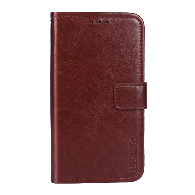 For Wiko Power U10 idewei Crazy Horse Texture Horizontal Flip Leather Case with Holder & Card Slots & Wallet(Brown) - Wiko by idewei | Online Shopping South Africa | PMC Jewellery | Buy Now Pay Later Mobicred