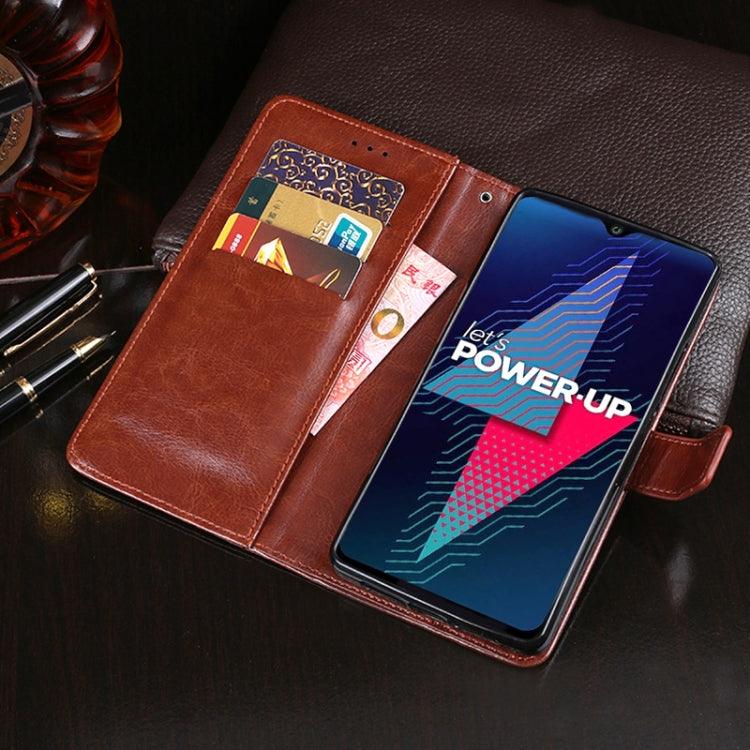 For Wiko Power U30 idewei Crazy Horse Texture Horizontal Flip Leather Case with Holder & Card Slots & Wallet(Brown) - Wiko by idewei | Online Shopping South Africa | PMC Jewellery | Buy Now Pay Later Mobicred