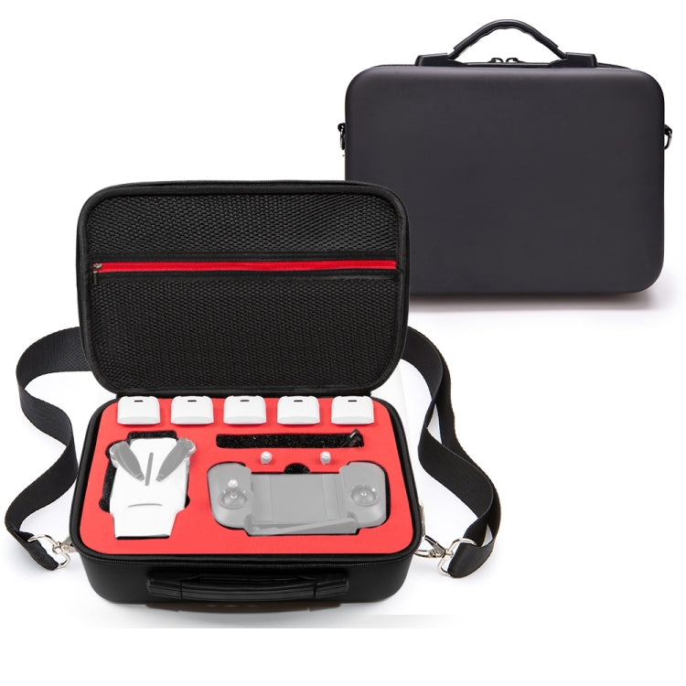 Single Shoulder Storage Bag Shockproof Waterproof Travel Carrying Cover Hard Case for FIMI X8 Mini(Black + Red Liner) -  by PMC TechLife | Online Shopping South Africa | PMC TechLife | Buy Now Pay Later Mobicred