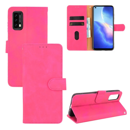 For Blackview A90 Solid Color Skin Feel Magnetic Buckle Horizontal Flip Calf Texture PU Leather Case with Holder & Card Slots & Wallet(Rose Red) - More Brand by PMC Jewellery | Online Shopping South Africa | PMC Jewellery | Buy Now Pay Later Mobicred