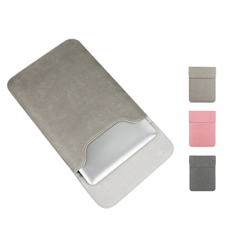 PU02 Ultra-thin Notebook Liner Bag with Small Bag, Size:11.6-12.5 inch(Light Grey) - 12.1 inch by PMC TechLife | Online Shopping South Africa | PMC TechLife | Buy Now Pay Later Mobicred