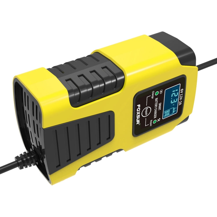 FOXSUR 2A / 6V / 12V Car / Motorcycle 3-stage Full Smart Battery Charger, Plug Type:JP Plug(Yellow) - Battery Charger by FOXSUR | Online Shopping South Africa | PMC Jewellery | Buy Now Pay Later Mobicred