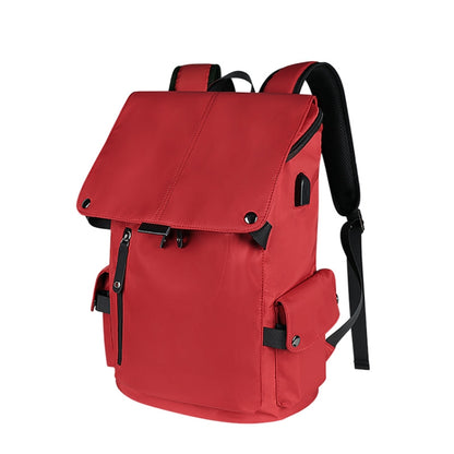 SJ02 13-15.6 inch Universal Large-capacity Laptop Backpack with USB Charging Port(Wine Red) - Backpack by PMC Jewellery | Online Shopping South Africa | PMC Jewellery | Buy Now Pay Later Mobicred