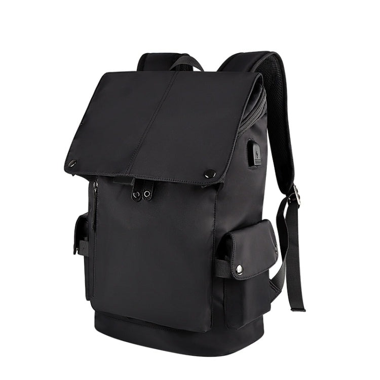 SJ02 13-15.6 inch Universal Large-capacity Laptop Backpack with USB Charging Port(Black) - Backpack by PMC Jewellery | Online Shopping South Africa | PMC Jewellery | Buy Now Pay Later Mobicred