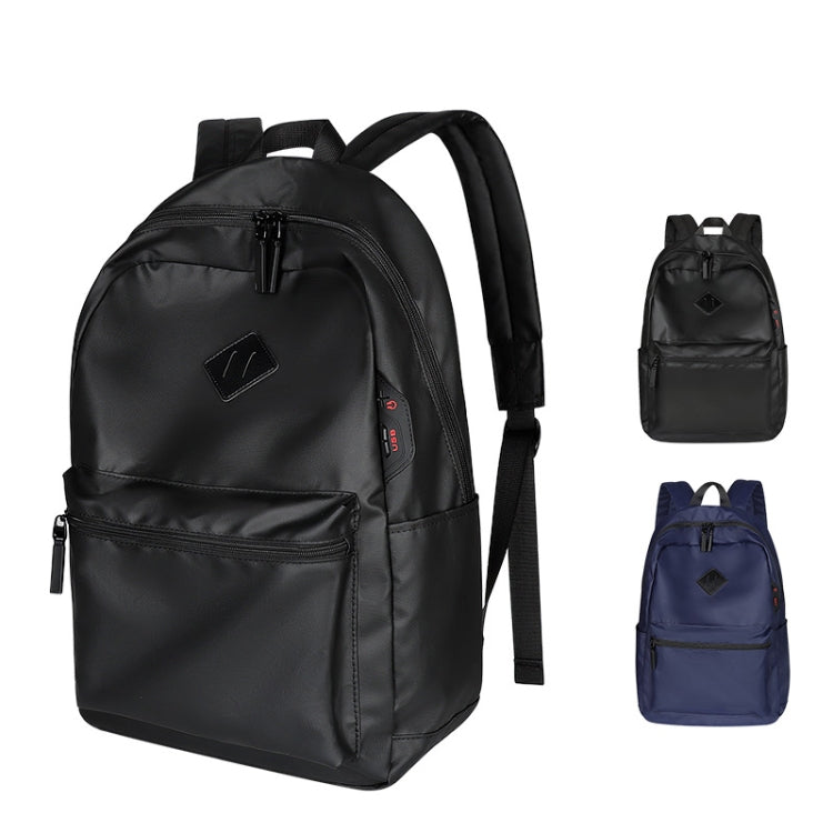 SJ03 13-15.6 inch Universal Large-capacity Laptop Backpack with USB Charging Port & Headphone Port(Navy Blue) - Backpack by PMC Jewellery | Online Shopping South Africa | PMC Jewellery | Buy Now Pay Later Mobicred