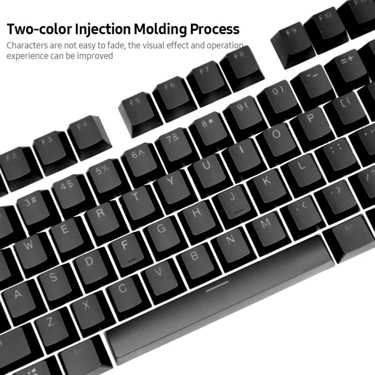 HXSJ P9 104 Keys PBT Color Mechanical Keyboard Keycaps(Orange) - free shipping - PMC Jewellery - Order now!