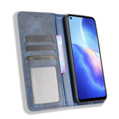 For Blackview A90 Magnetic Buckle Retro Crazy Horse Texture Horizontal Flip Leather Case with Holder & Card Slots & Photo Frame(Blue) - More Brand by PMC Jewellery | Online Shopping South Africa | PMC Jewellery | Buy Now Pay Later Mobicred