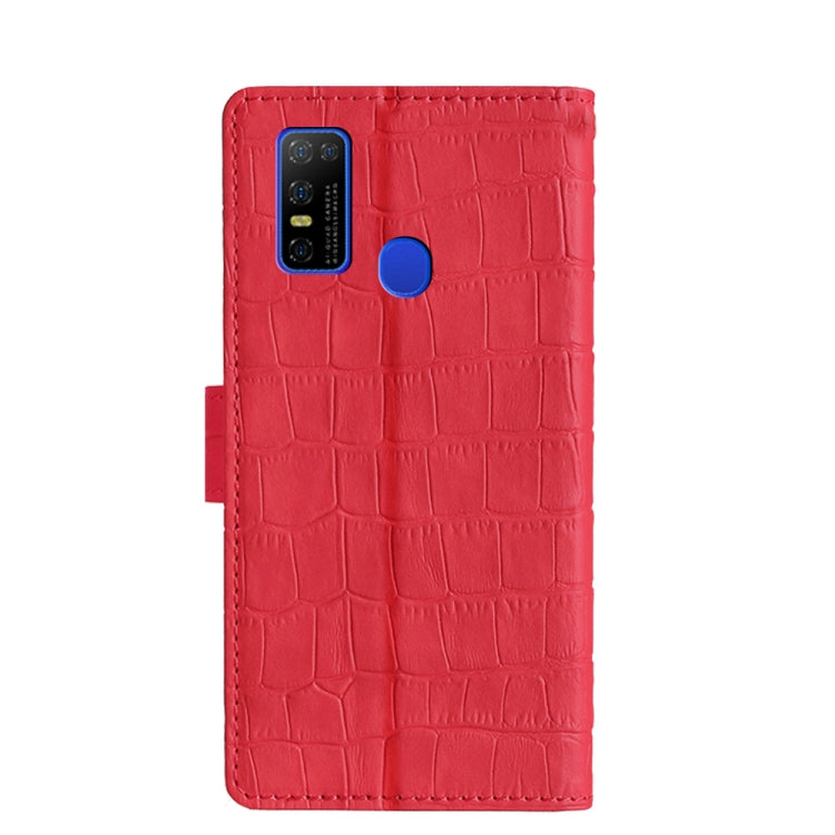 For Doogee N30 Skin Feel Crocodile Texture Magnetic Clasp Horizontal Flip PU Leather Case with Holder & Card Slots & Wallet(Red) - More Brand by PMC Jewellery | Online Shopping South Africa | PMC Jewellery | Buy Now Pay Later Mobicred