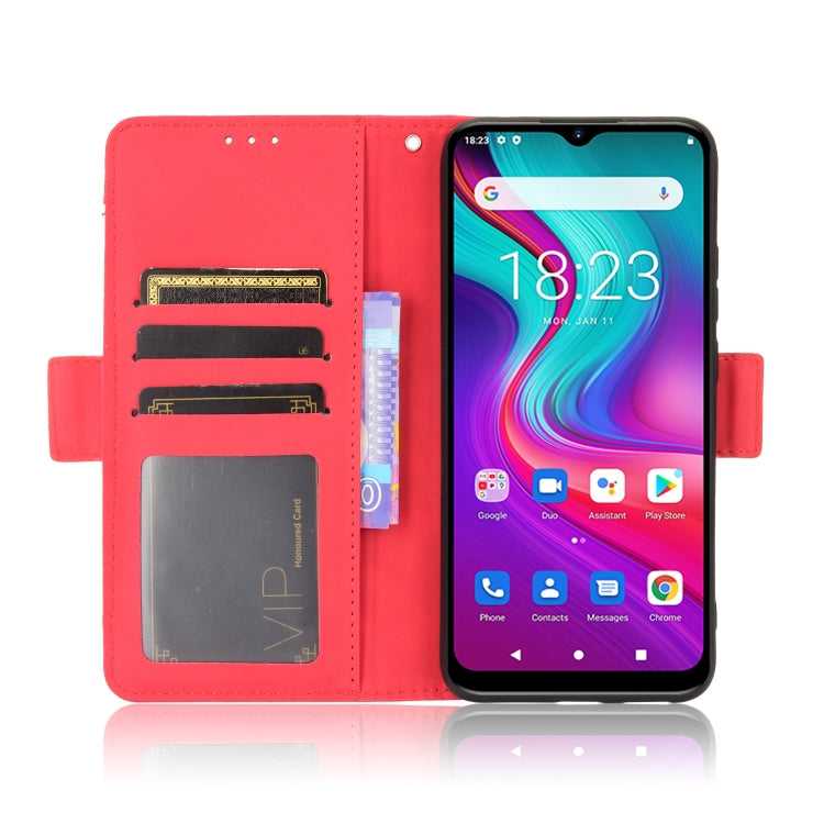 For Doogee X96 Pro Skin Feel Calf Pattern Horizontal Flip Leather Case with Holder & Card Slots & Photo Frame(Red) - More Brand by PMC Jewellery | Online Shopping South Africa | PMC Jewellery | Buy Now Pay Later Mobicred