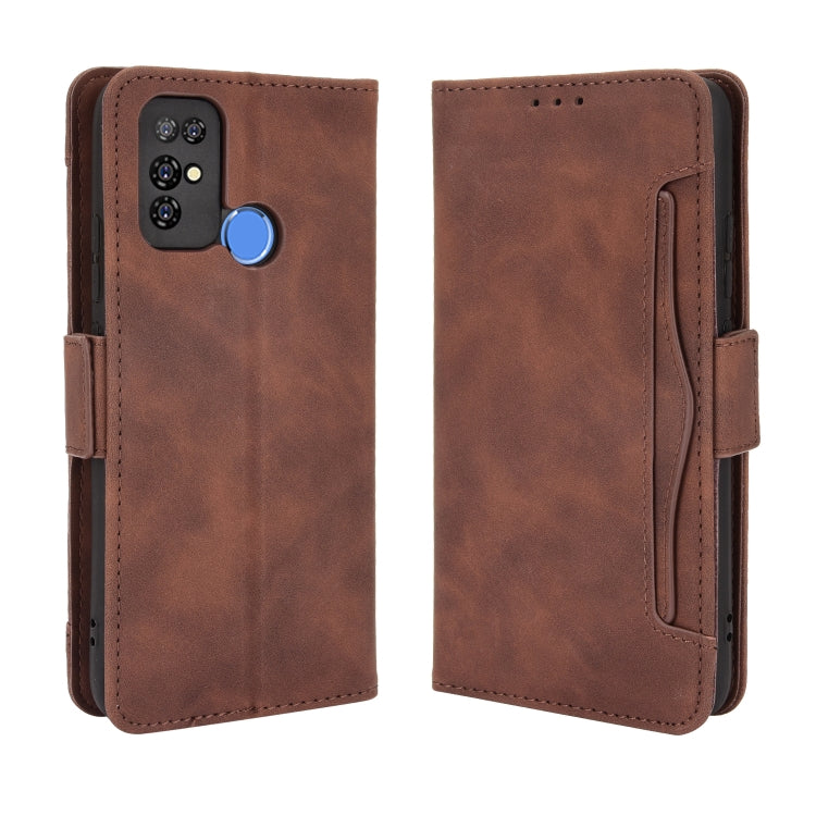 For Doogee X96 Pro Skin Feel Calf Pattern Horizontal Flip Leather Case with Holder & Card Slots & Photo Frame(Brown) - More Brand by PMC Jewellery | Online Shopping South Africa | PMC Jewellery | Buy Now Pay Later Mobicred