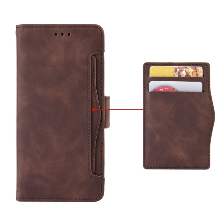 For Doogee X96 Pro Skin Feel Calf Pattern Horizontal Flip Leather Case with Holder & Card Slots & Photo Frame(Brown) - More Brand by PMC Jewellery | Online Shopping South Africa | PMC Jewellery | Buy Now Pay Later Mobicred