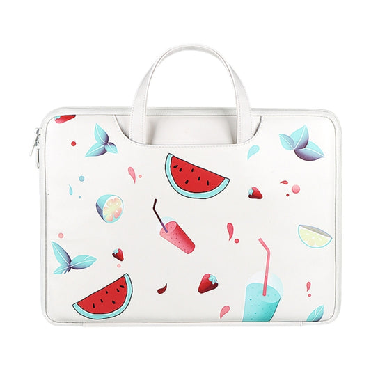 ST01KT Lightweight PU Printed Laptop Bag, Size:14.1-15.4 inch(Watermelon) - 13.3 inch by PMC Jewellery | Online Shopping South Africa | PMC Jewellery | Buy Now Pay Later Mobicred