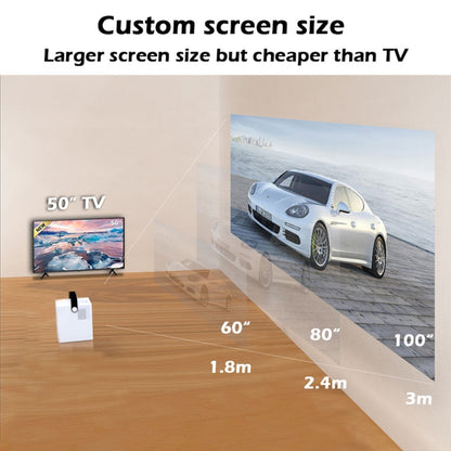 WEJOY Y2 1920x1080P 100 ANSI Lumens Portable Home Theater LED HD Digital Projector, Battery Touch Control Version, Android 9.0, 2G+16G, US Plug - LED Projector by WEJOY | Online Shopping South Africa | PMC Jewellery | Buy Now Pay Later Mobicred