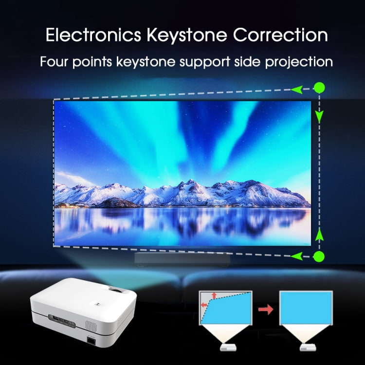 WEJOY L9 1920x1080P 400 ANSI Lumens Portable Home Theater LED HD Digital Projector, Android 6.0, 1G+8G, EU Plug - LED Projector by WEJOY | Online Shopping South Africa | PMc TechLife | Buy Now Pay Later Mobicred