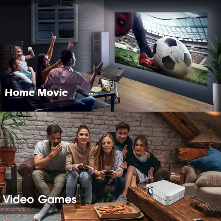 WEJOY L9 1920x1080P 400 ANSI Lumens Portable Home Theater LED HD Digital Projector, Android 6.0, 1G+8G, EU Plug - LED Projector by WEJOY | Online Shopping South Africa | PMc TechLife | Buy Now Pay Later Mobicred