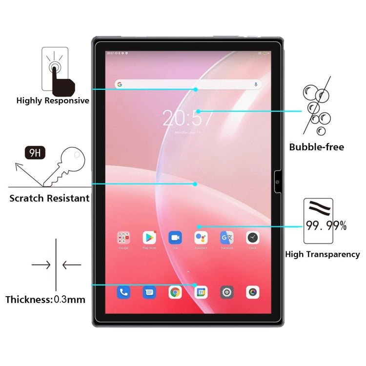 For Blackview Tab 9 4G 50 PCS 0.26mm 9H 2.5D Tempered Glass Film - Others by PMC TechLife | Online Shopping South Africa | PMC TechLife