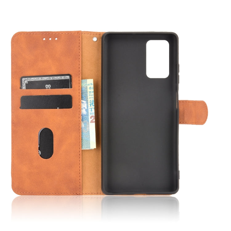 For Blackview A100 Solid Color Skin Feel Magnetic Buckle Horizontal Flip Calf Texture PU Leather Case with Holder & Card Slots & Wallet(Brown) - More Brand by PMC Jewellery | Online Shopping South Africa | PMC Jewellery | Buy Now Pay Later Mobicred