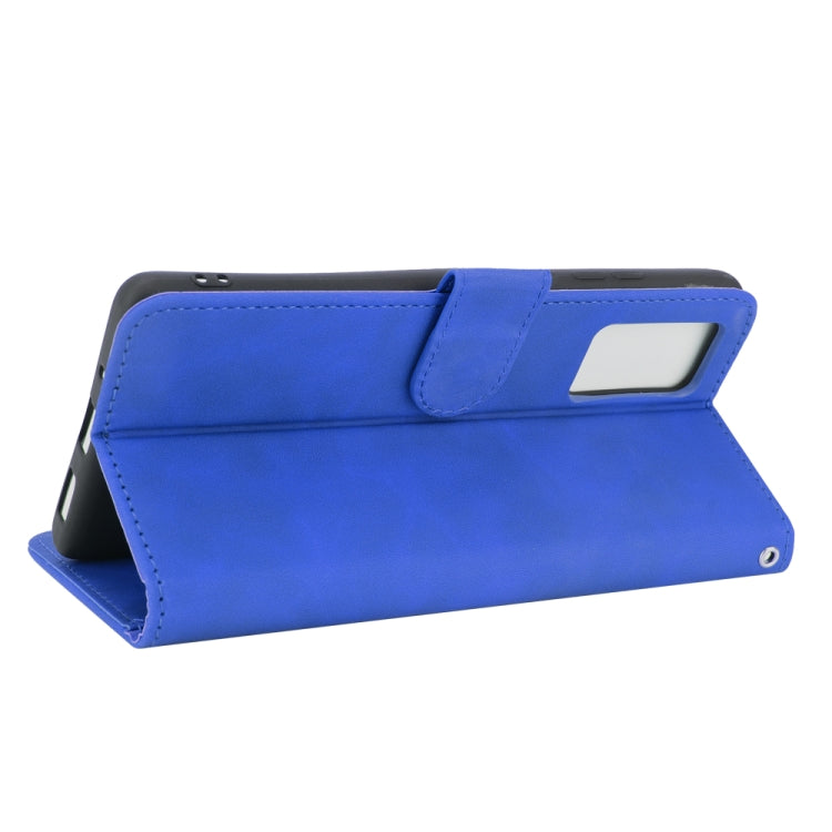 For Blackview A100 Solid Color Skin Feel Magnetic Buckle Horizontal Flip Calf Texture PU Leather Case with Holder & Card Slots & Wallet(Blue) - More Brand by PMC TechLife | Online Shopping South Africa | PMC TechLife | Buy Now Pay Later Mobicred