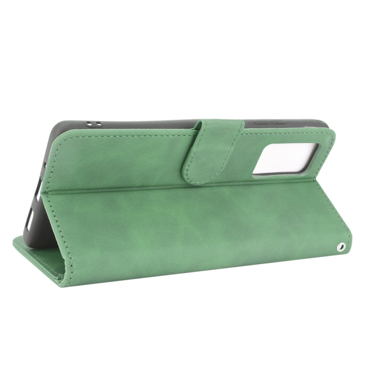 For Blackview A100 Solid Color Skin Feel Magnetic Buckle Horizontal Flip Calf Texture PU Leather Case with Holder & Card Slots & Wallet(Green) - More Brand by PMC Jewellery | Online Shopping South Africa | PMC Jewellery | Buy Now Pay Later Mobicred