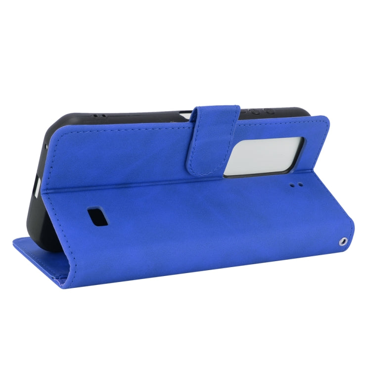 For Ulefone Armor 11T 5G Solid Color Skin Feel Magnetic Buckle Horizontal Flip Calf Texture PU Leather Case with Holder & Card Slots & Wallet(Blue) - Ulefone Cases by PMC Jewellery | Online Shopping South Africa | PMC Jewellery | Buy Now Pay Later Mobicred
