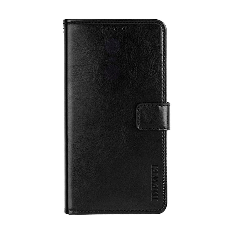 For Alcatel 1 2021 idewei Crazy Horse Texture Horizontal Flip Leather Case with Holder & Card Slots & Wallet(Black) - More Brand by idewei | Online Shopping South Africa | PMC Jewellery | Buy Now Pay Later Mobicred