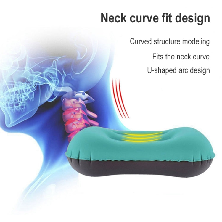 Outdoor Camping Trip Foldable Portable Inflatable Pillow Nap Waist Pillow, Specification:Inflate with Your Mouth(Peacock Blue) - Camping Mats by PMC TechLife | Online Shopping South Africa | PMC TechLife | Buy Now Pay Later Mobicred