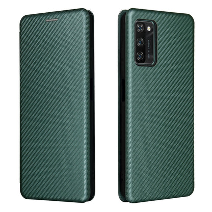 For Blackview A100 Carbon Fiber Texture Horizontal Flip TPU + PC + PU Leather Case with Card Slot(Green) - More Brand by PMC Jewellery | Online Shopping South Africa | PMC Jewellery | Buy Now Pay Later Mobicred