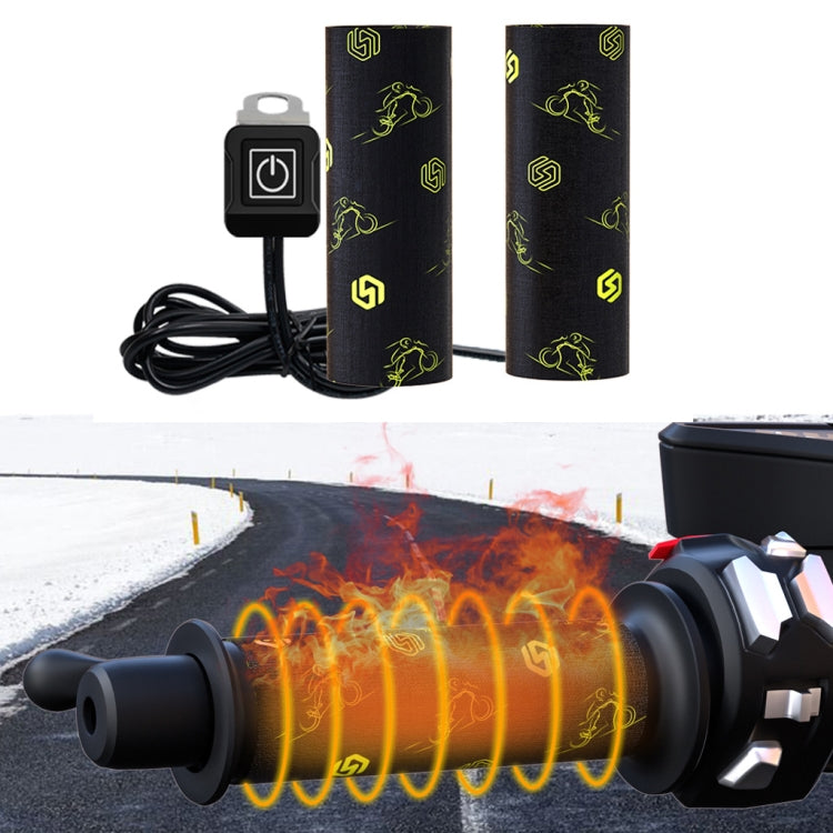 WUPP CS-974B1 Motorcycle Modified Hook and Loop Fastener Intelligent Electric Heating Hand Cover Heated Grip with Three Gear Temperature Control - Grips by WUPP | Online Shopping South Africa | PMC TechLife | Buy Now Pay Later Mobicred
