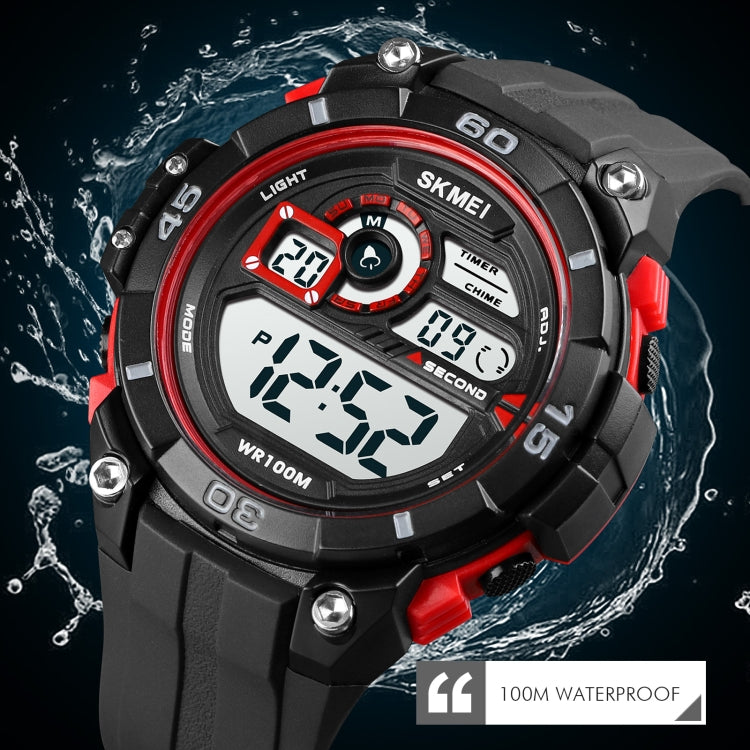 SKMEI 1756 Dual Time Countdown Alarm Clock Men Sports Luminous Electronic Watch(Blue) - free shipping - PMC TechLife - Order now!