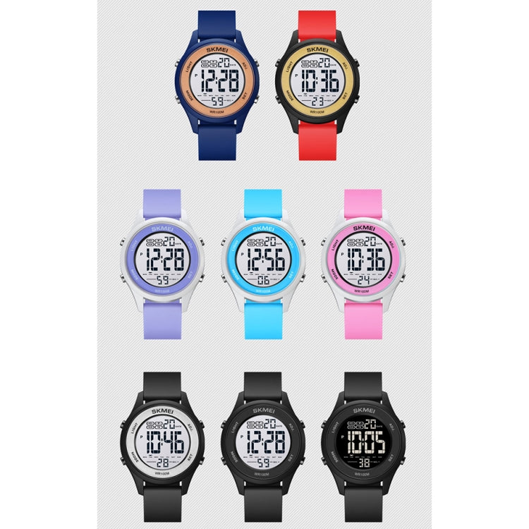 SKMEI 1758 Multifunctional LED Digital Display Luminous Silicone Strap Electronic Watch(Black Silver) - free shipping - PMC TechLife - Order now!