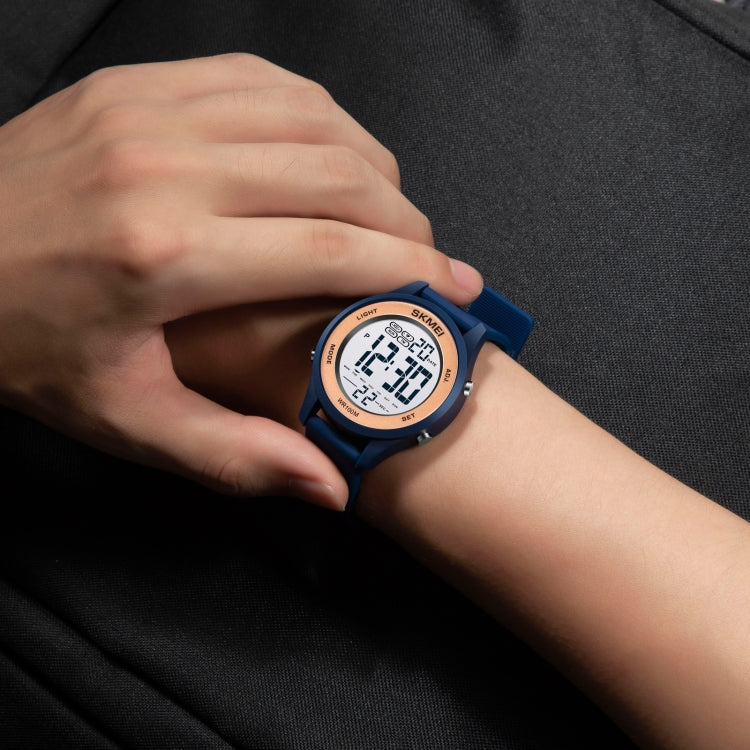 SKMEI 1758 Multifunctional LED Digital Display Luminous Silicone Strap Electronic Watch(Black Silver) - free shipping - PMC TechLife - Order now!