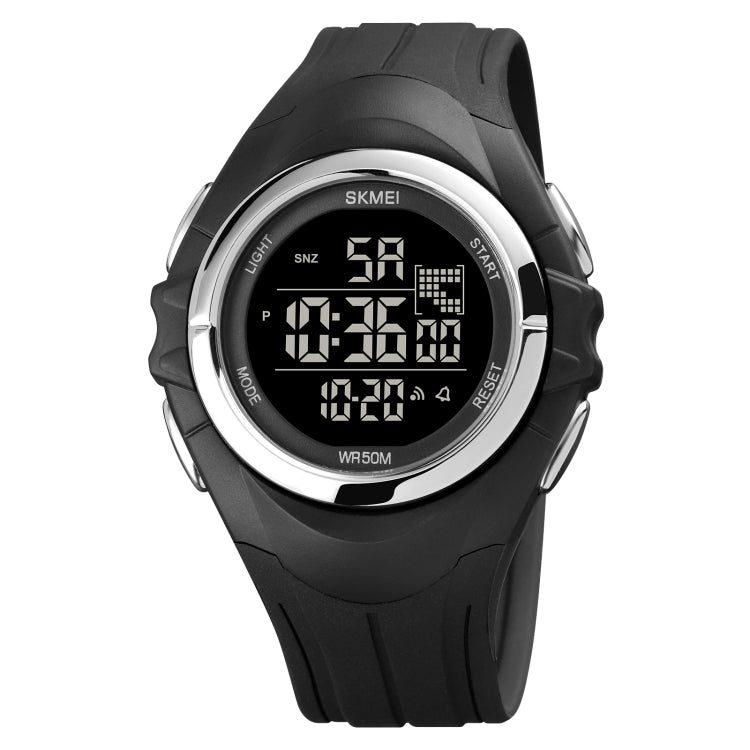 SKMEI 1790 Triplicate Round LED Dual Time Digital Display Luminous Electronic Watch for Men(Silver Black) - free shipping - PMC TechLife - Order now!
