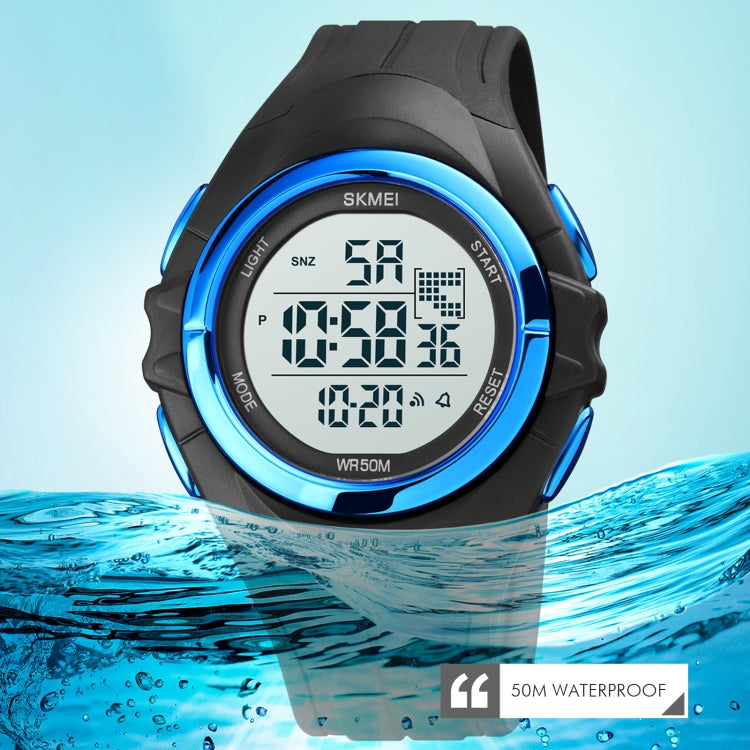 SKMEI 1790 Triplicate Round LED Dual Time Digital Display Luminous Electronic Watch for Men(Silver Black) - free shipping - PMC TechLife - Order now!