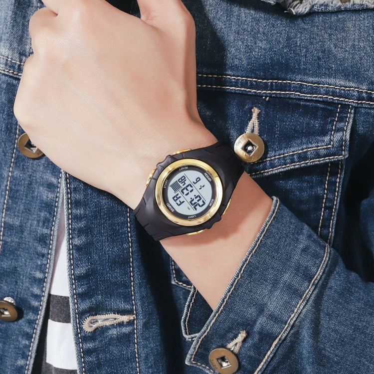 SKMEI 1790 Triplicate Round LED Dual Time Digital Display Luminous Electronic Watch for Men(Silver Black) - free shipping - PMC TechLife - Order now!