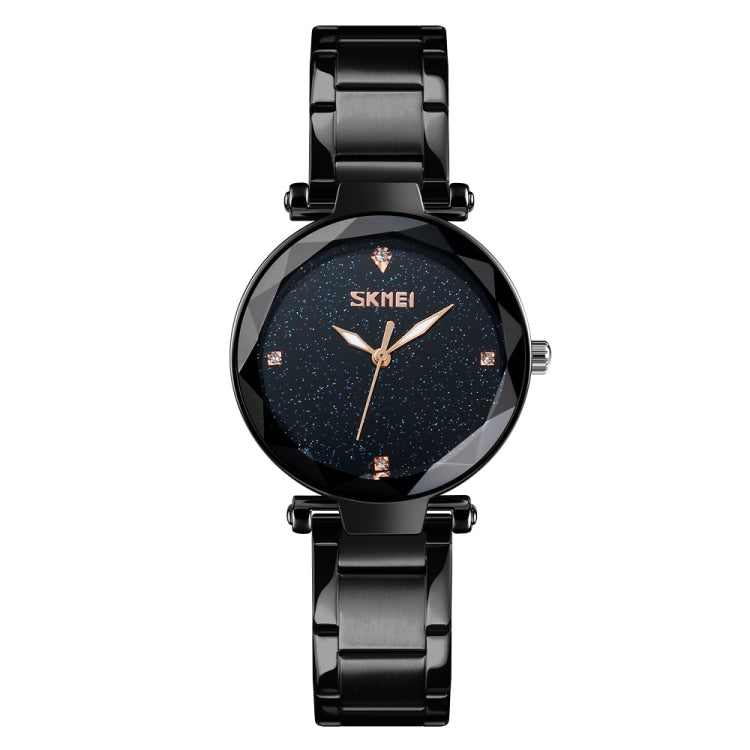 SKMEI 9180 Starry Sky Dial Stainless Steel Strap Quartz Watch for Ladies(Black) - free shipping - PMC TechLife - Order now!