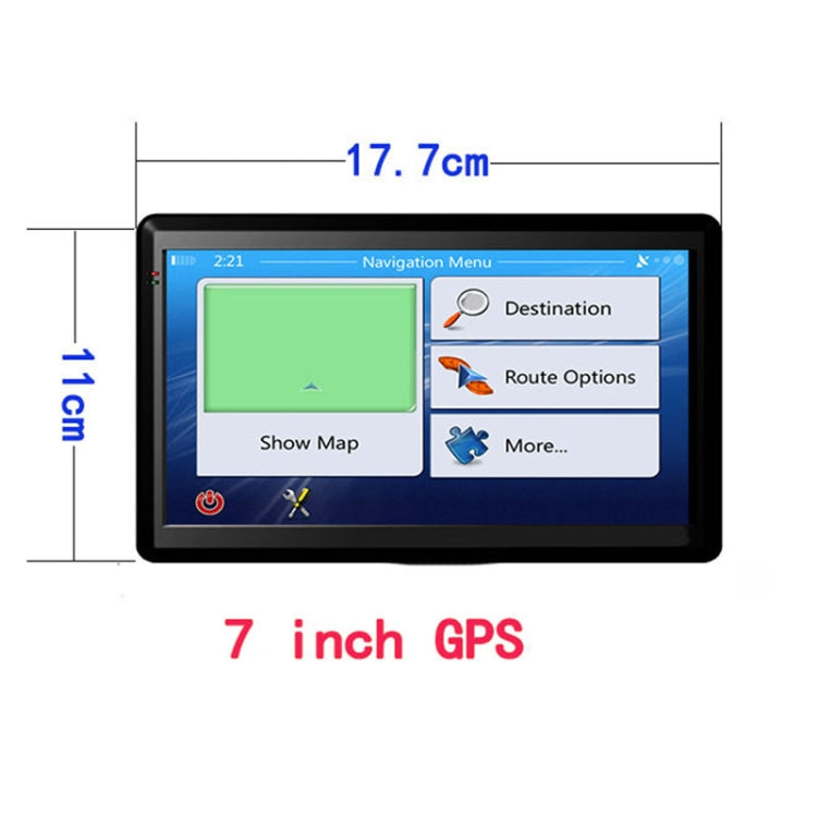 7 inch Car HD GPS Navigator 8G+128M Resistive Screen Support FM / TF Card, Specification:Australia Map - free shipping - PMC TechLife - Order now!
