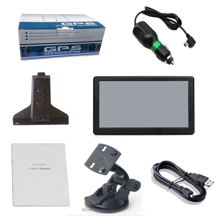 7 inch Car HD GPS Navigator 8G+128M Resistive Screen Support FM / TF Card, Specification:North America Map - Car MP3 & MP4 & MP5 by PMC TechLife | Online Shopping South Africa | PMC TechLife | Buy Now Pay Later Mobicred