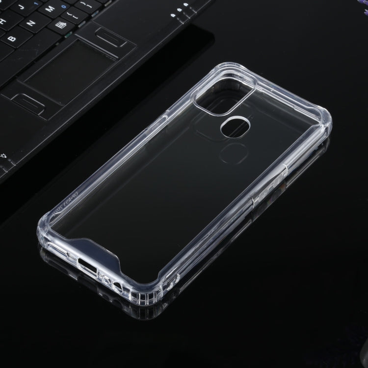 For OPPO A53 / A32 Four-corner Shockproof Transparent TPU + PC Protective Case - OPPO Cases by PMC Jewellery | Online Shopping South Africa | PMC Jewellery