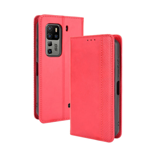 For Ulefone Armor 11 5G / Armor 11T 5G Magnetic Buckle Retro Crazy Horse Texture Horizontal Flip Leather Case with Holder & Card Slots & Photo Frame(Red) - Ulefone Cases by PMC Jewellery | Online Shopping South Africa | PMC Jewellery | Buy Now Pay Later Mobicred