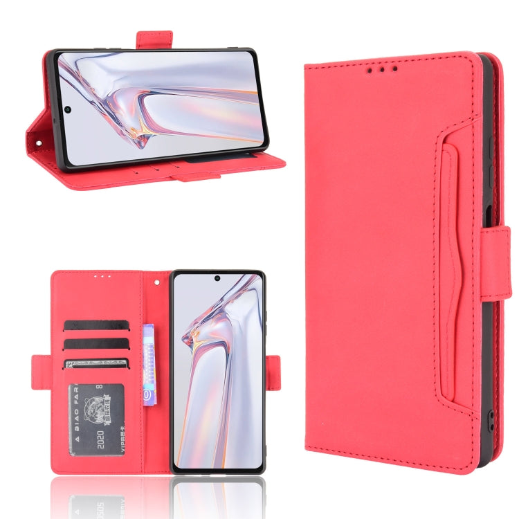 For Blackview A100 Skin Feel Calf Pattern Horizontal Flip Leather Case with Holder & Card Slots & Photo Frame(Red) - More Brand by PMC Jewellery | Online Shopping South Africa | PMC Jewellery | Buy Now Pay Later Mobicred