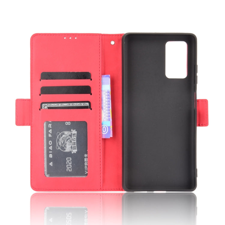 For Blackview A100 Skin Feel Calf Pattern Horizontal Flip Leather Case with Holder & Card Slots & Photo Frame(Red) - More Brand by PMC Jewellery | Online Shopping South Africa | PMC Jewellery | Buy Now Pay Later Mobicred