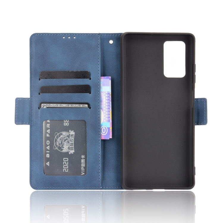 For Blackview A100 Skin Feel Calf Pattern Horizontal Flip Leather Case with Holder & Card Slots & Photo Frame(Blue) - More Brand by PMC Jewellery | Online Shopping South Africa | PMC Jewellery | Buy Now Pay Later Mobicred