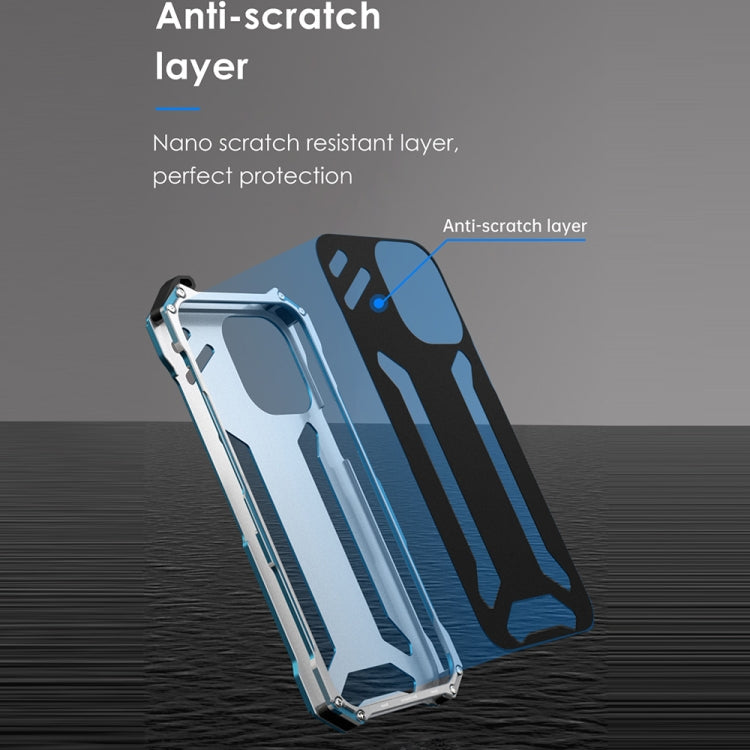 For iPhone 13 Pro Max R-JUST Shockproof Armor Metal Protective Case (Black) - iPhone 13 Pro Max Cases by R-JUST | Online Shopping South Africa | PMC TechLife | Buy Now Pay Later Mobicred