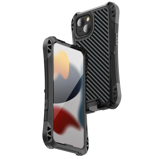 For iPhone 13 Pro R-JUST AMIRA Shockproof Dustproof Waterproof Metal Protective Case (Black) - iPhone 13 Pro Cases by R-JUST | Online Shopping South Africa | PMC Jewellery