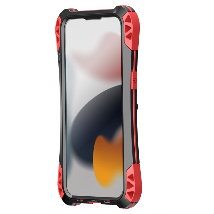 For iPhone 13 Pro R-JUST AMIRA Shockproof Dustproof Waterproof Metal Protective Case (Red) - iPhone 13 Pro Cases by R-JUST | Online Shopping South Africa | PMC Jewellery